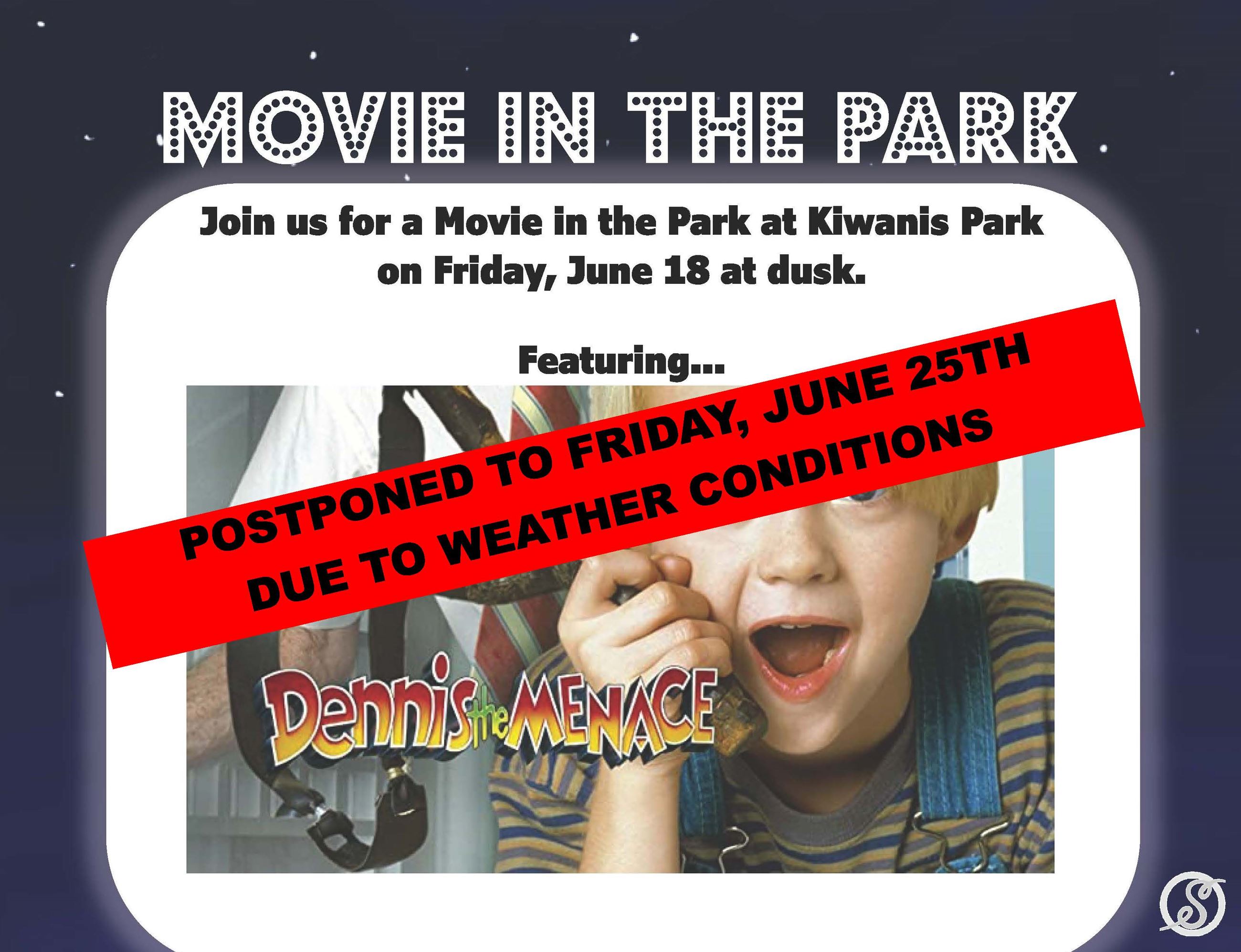 6-18-21 Movie Postponed