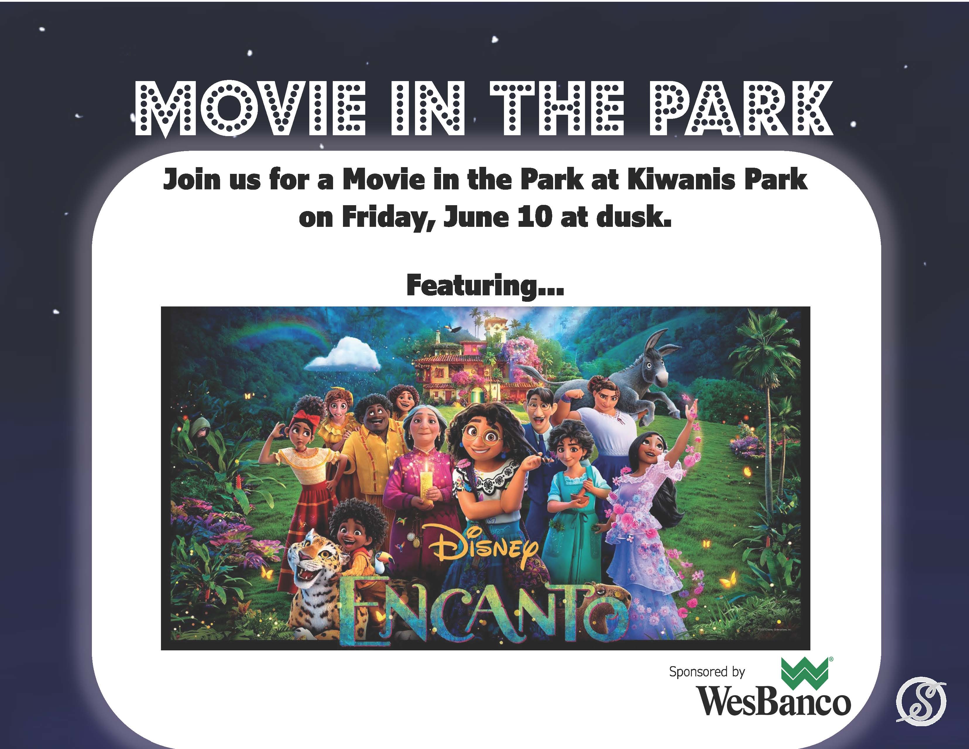Movie in the Park - June 10