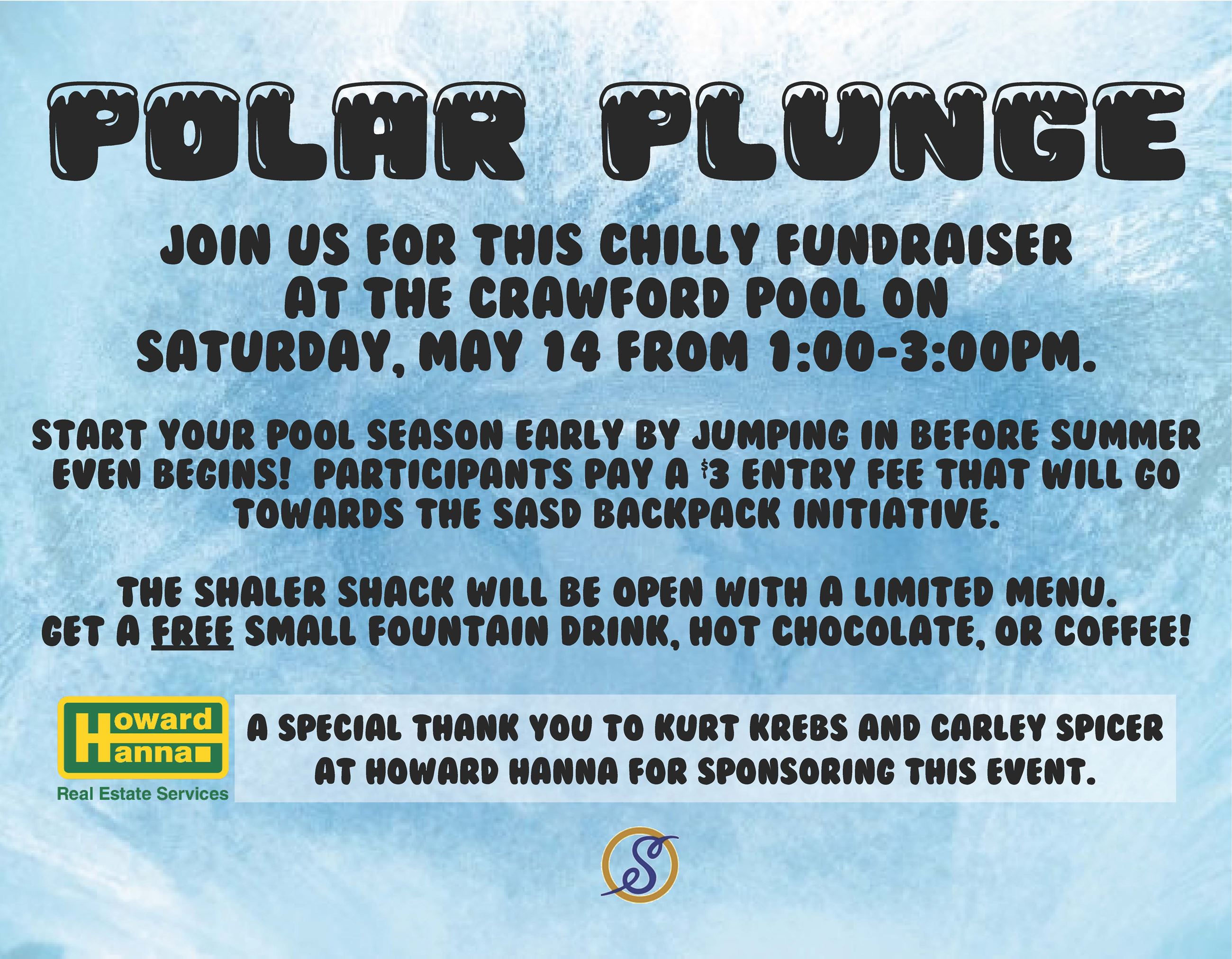 Polar Plunge 2022 with sponsor