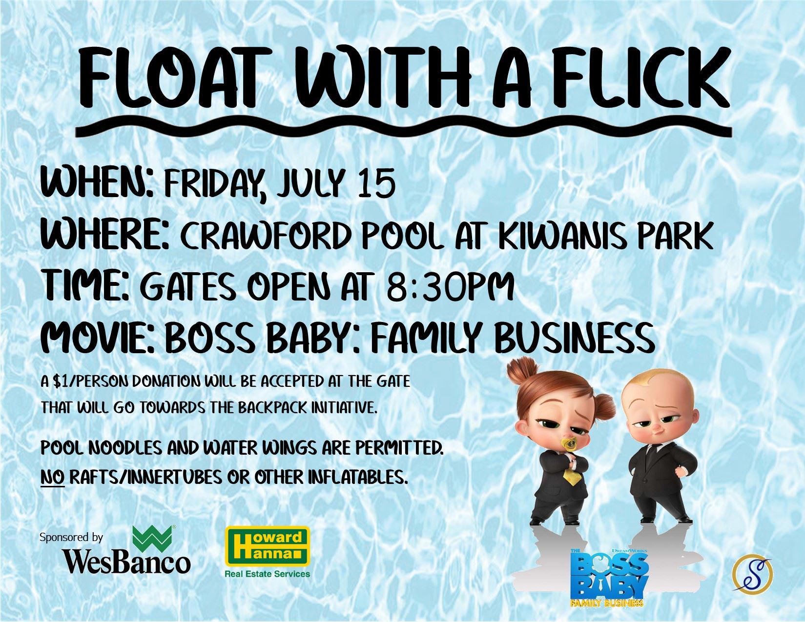 Float with a Flick - July 15