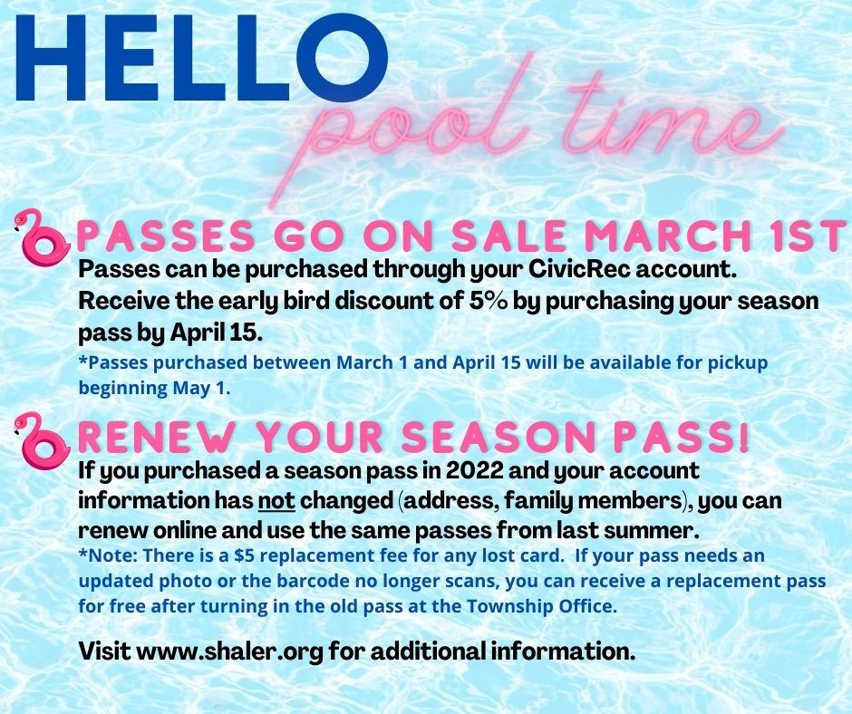 Pool Passes Go on Sale