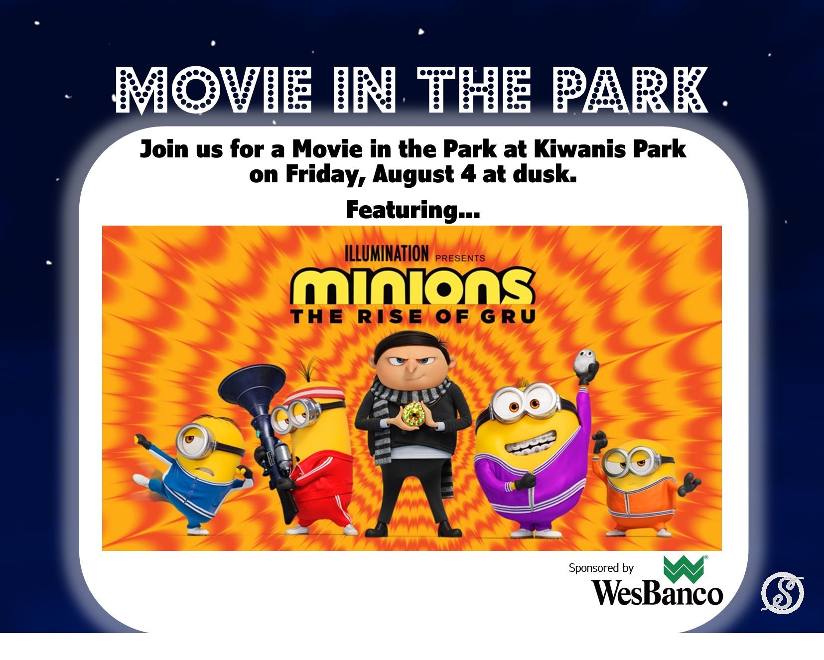 Movie in the Park - August 4
