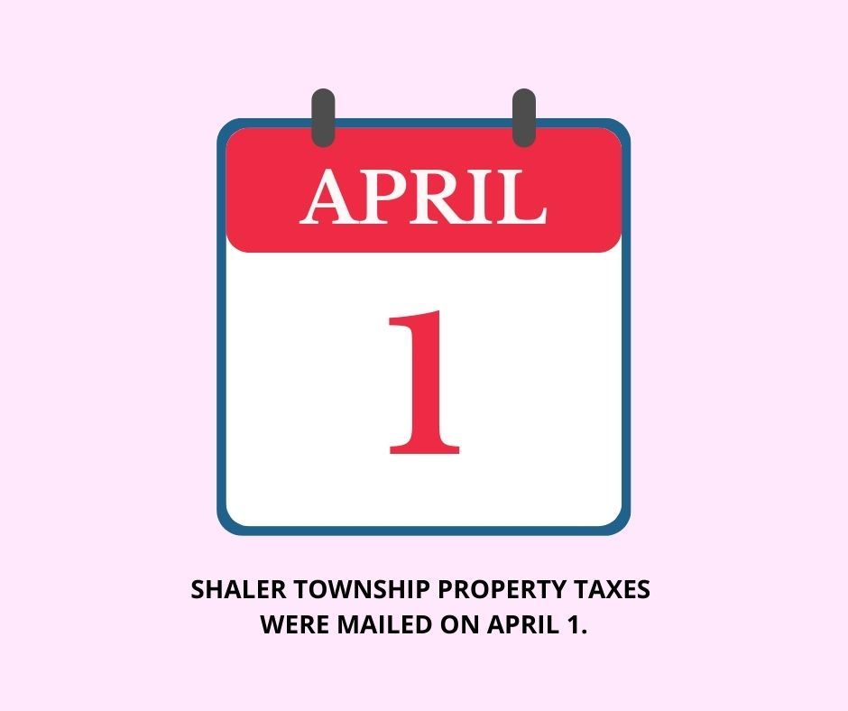 Property Taxes Mailed April 1