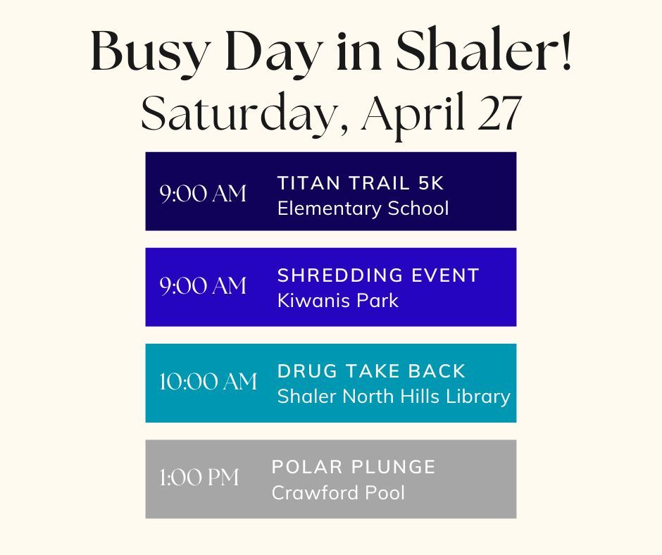 Saturday April 27 Schedule