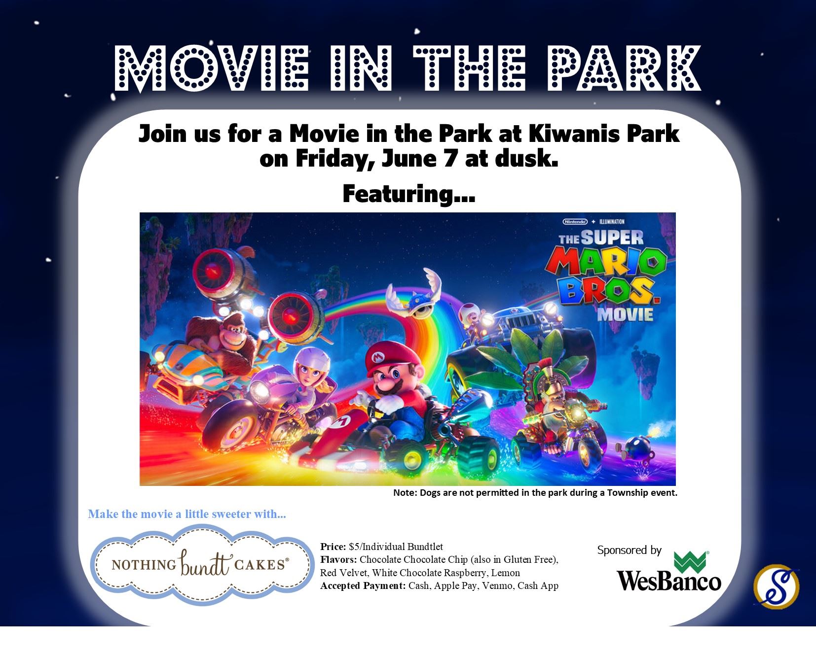 Movie in the Park - June 7