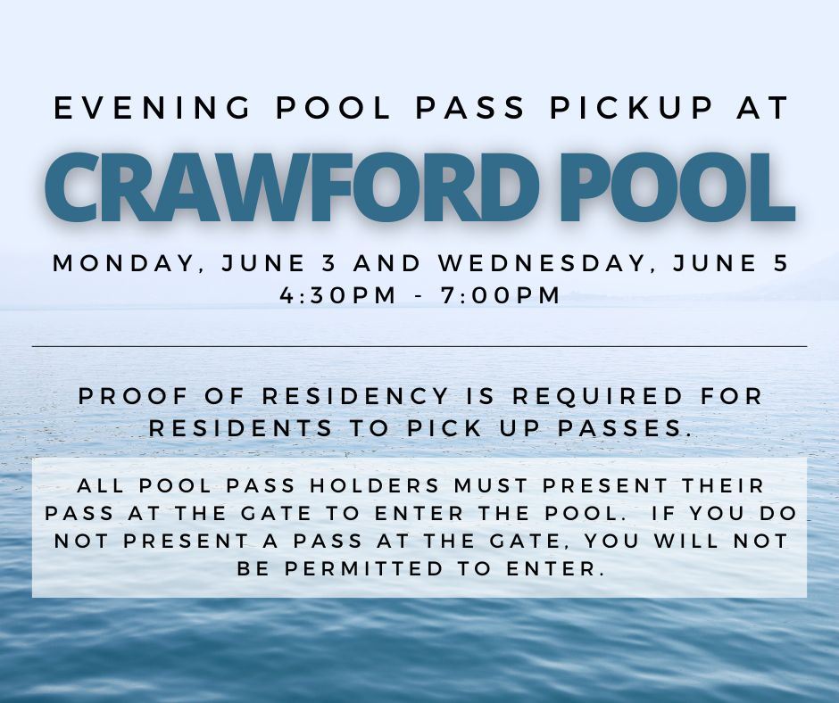 Evening Pool Pass Pickup