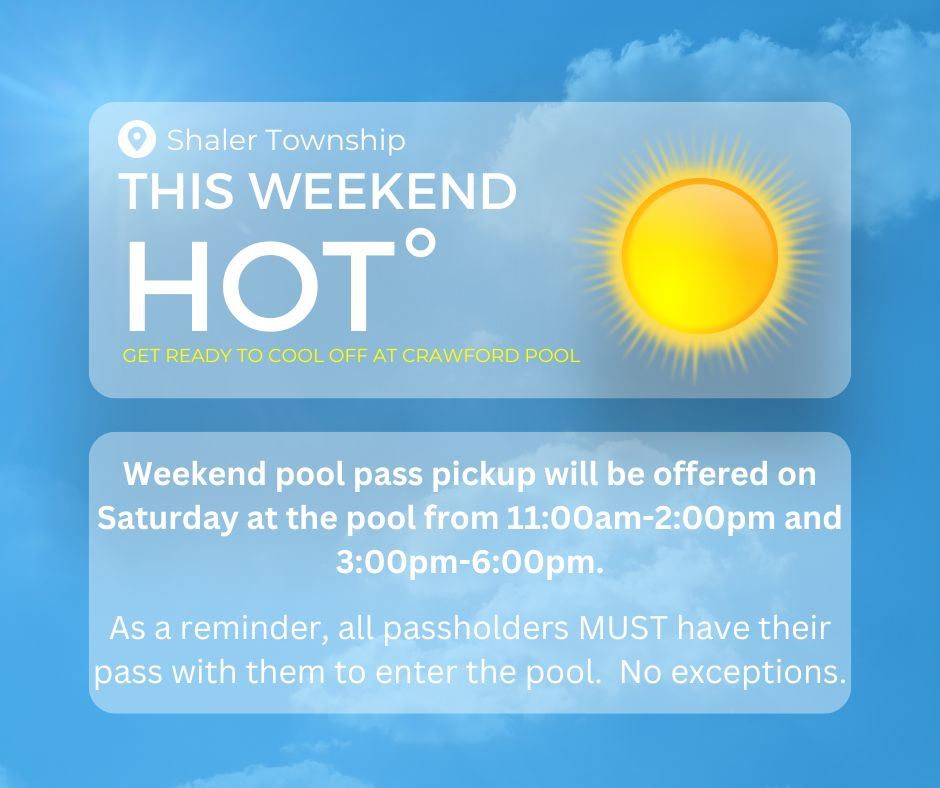 Weekend Pool Pass Pickup