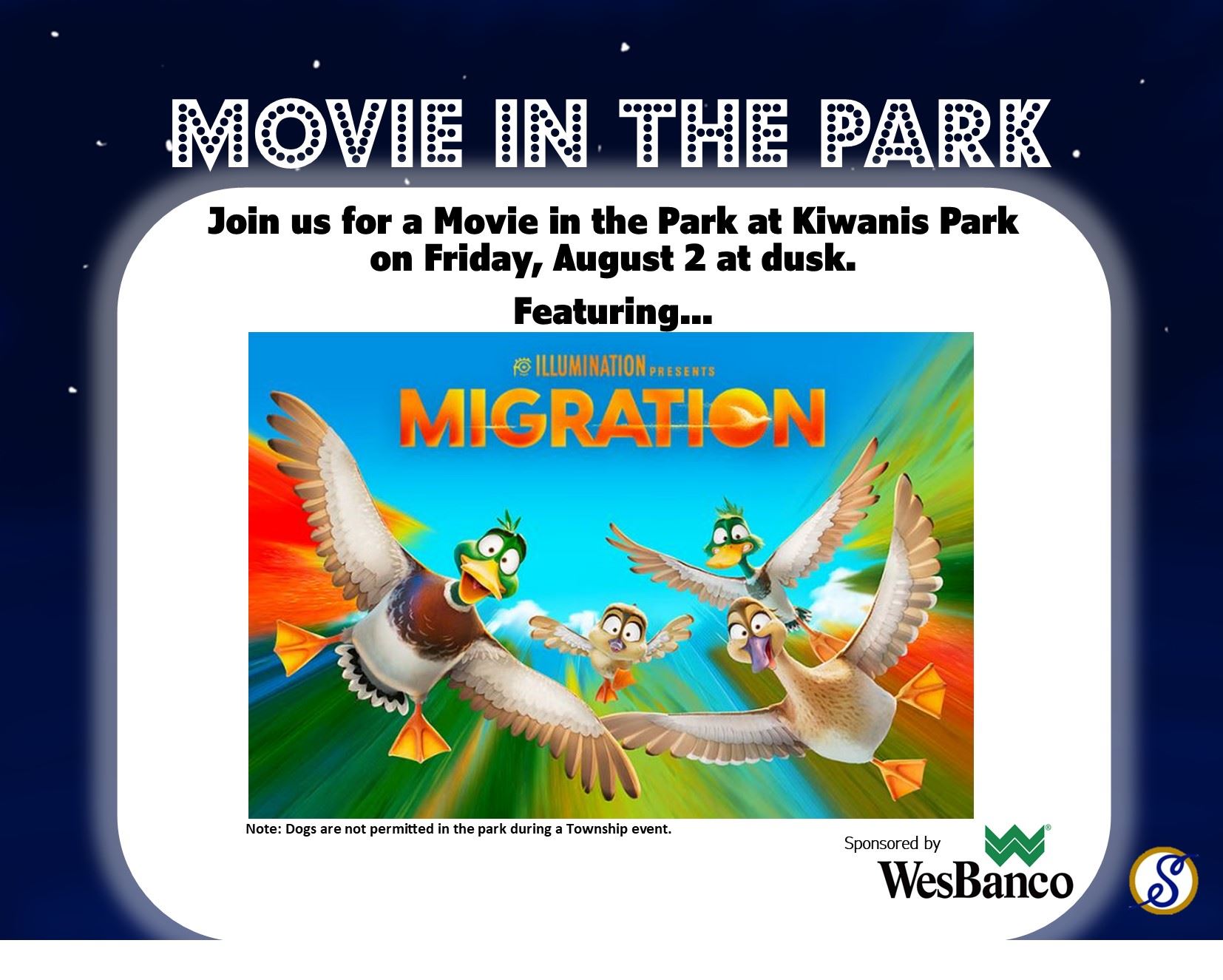 Movie in the Park - August 2