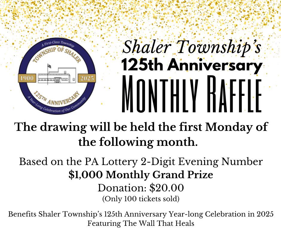 Monthly Raffle Flyer