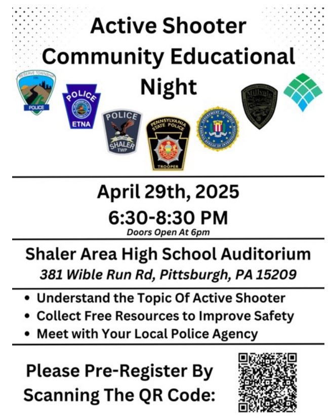 Active Shooter Community Educational Night