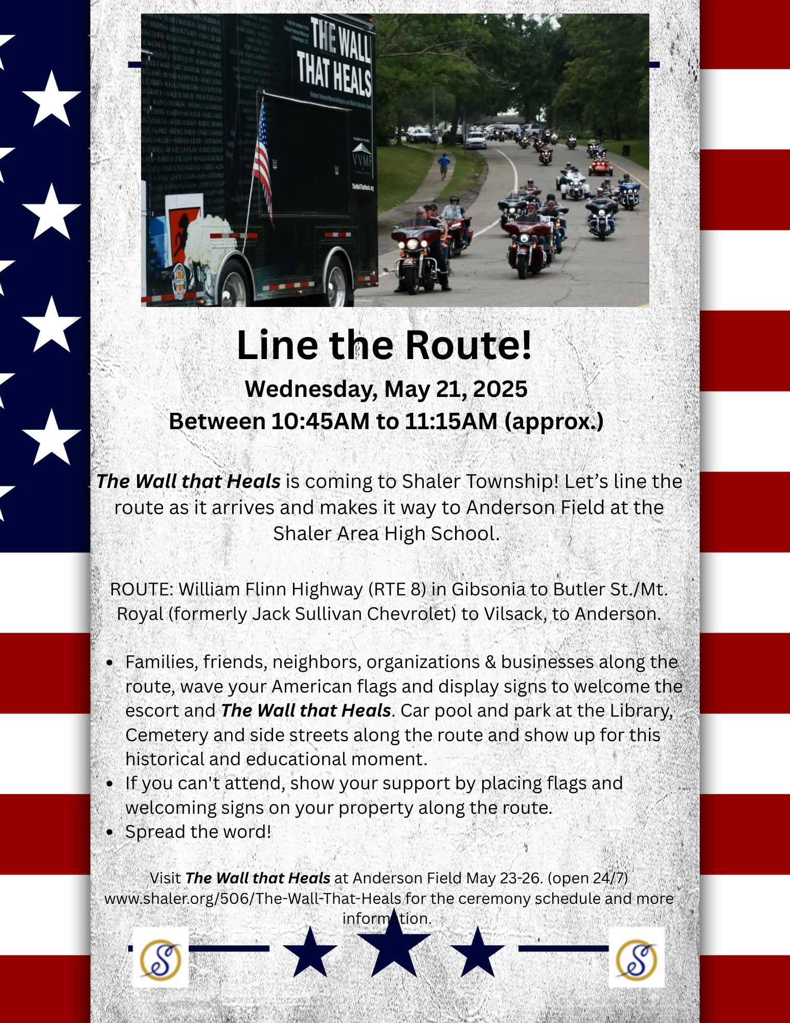 Line the route flyer