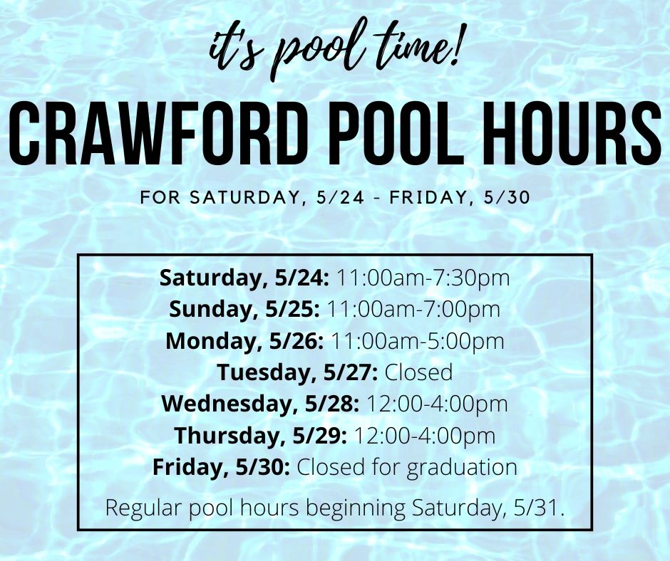 Start of Season Pool Hours