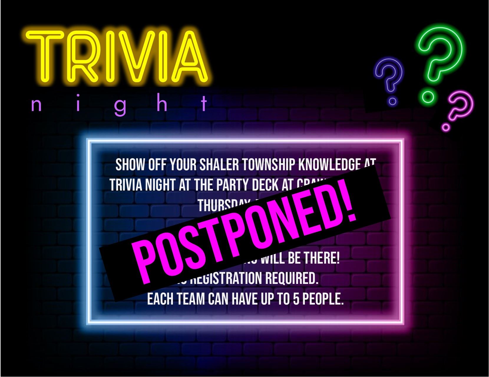 Trivia Night - May 22