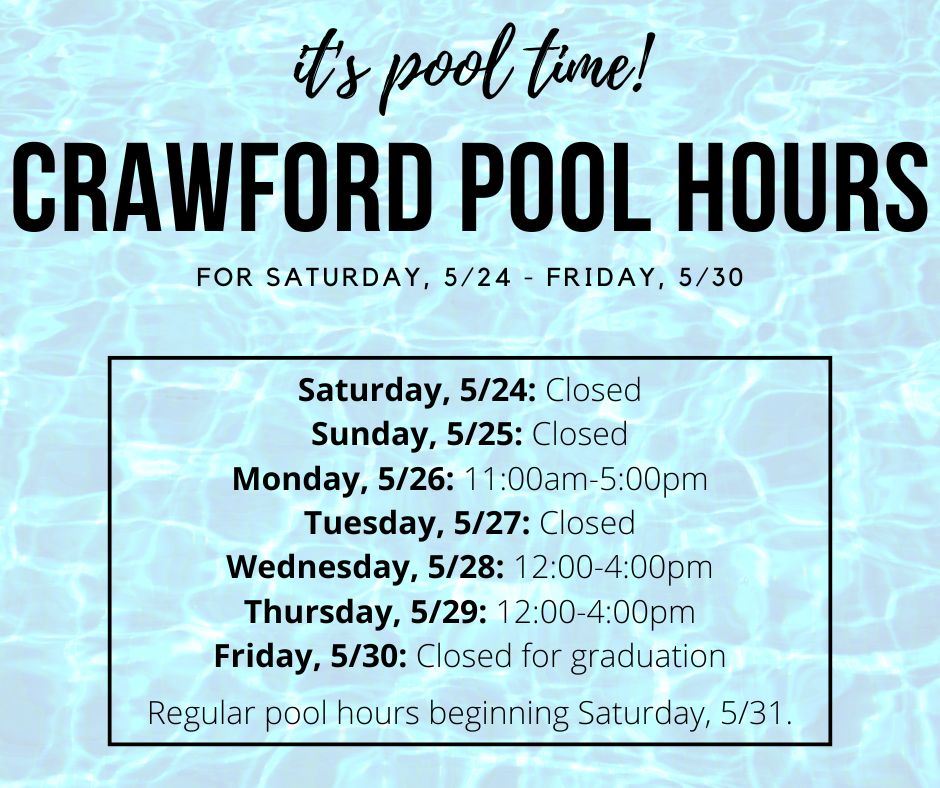 Start of Season Pool Hours