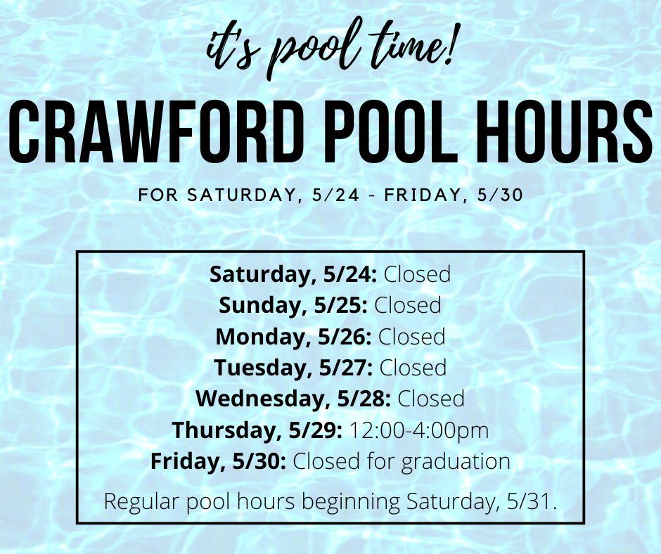 Start of Season Pool Hours
