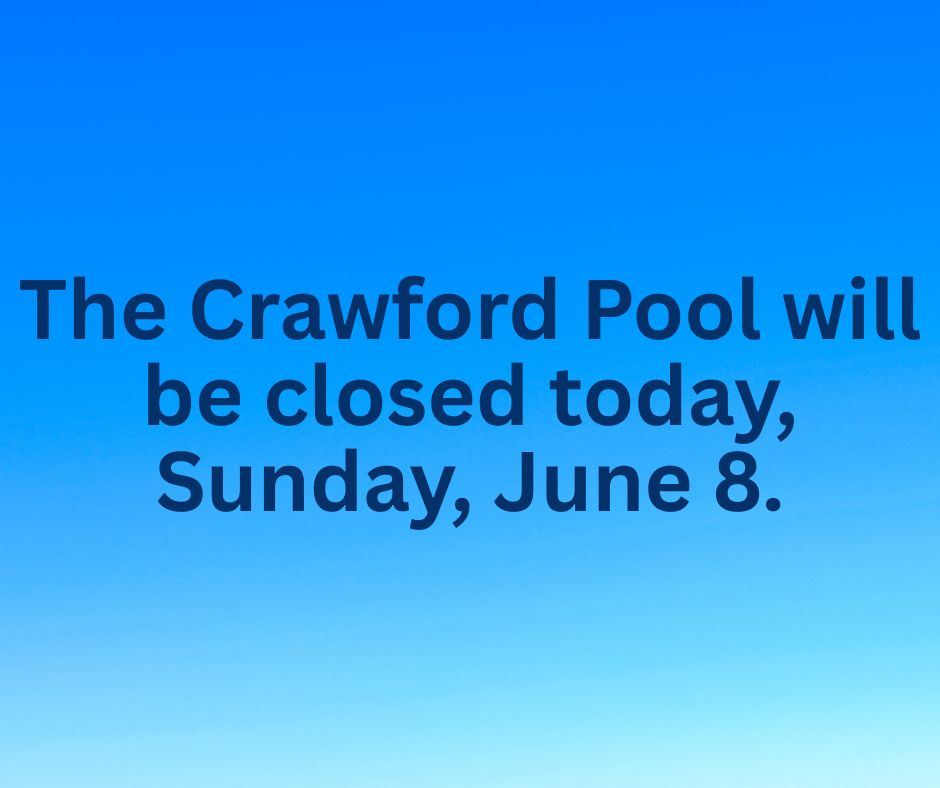 Pool Closed 6-8-25