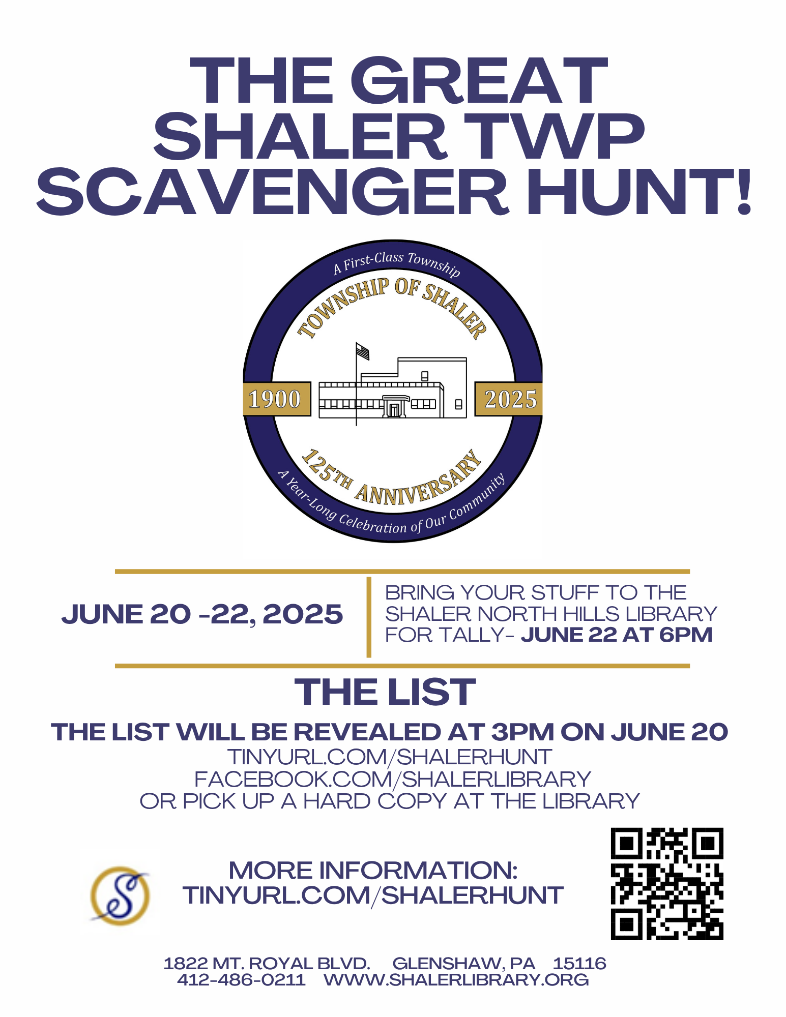The Great 125th Scavenger Hunt
