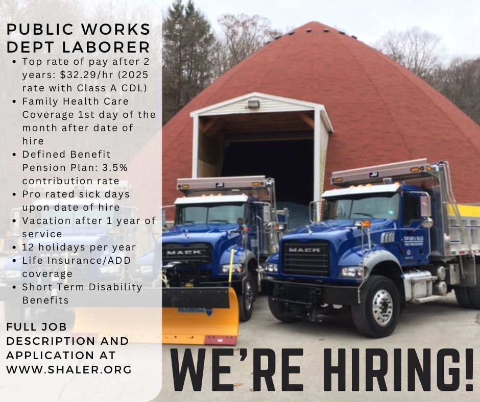 We are Hiring - Public Works