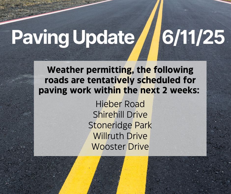 Paving Update 6-11-25
