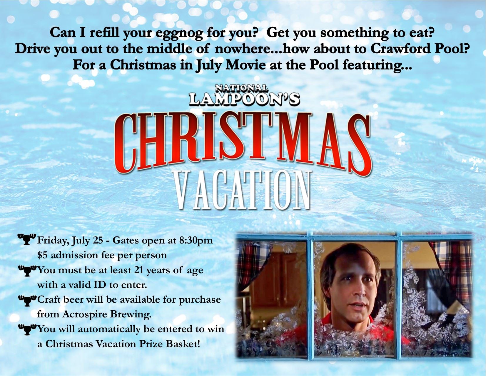Movie at the Pool - Christmas in July