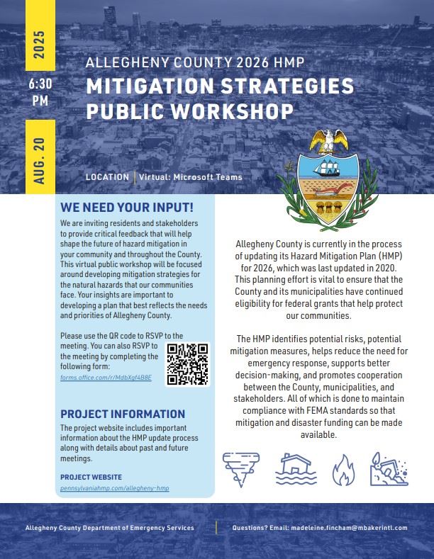 Public Mitigation Strategies Meeting Flyer