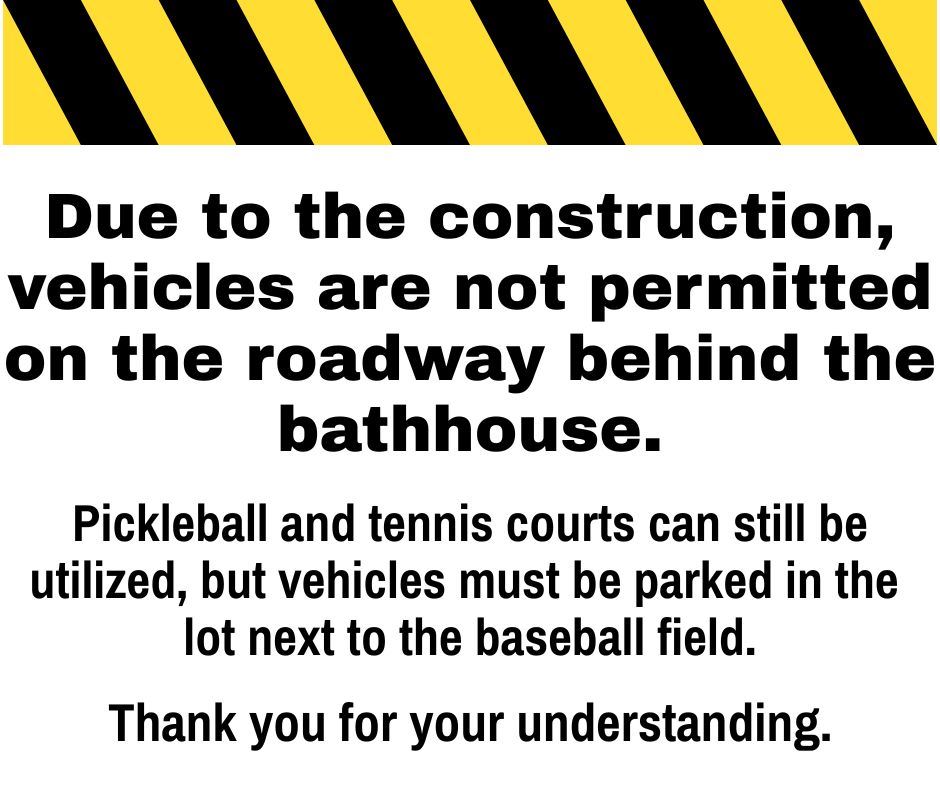 Roadway Closed Behind the Bathhouse