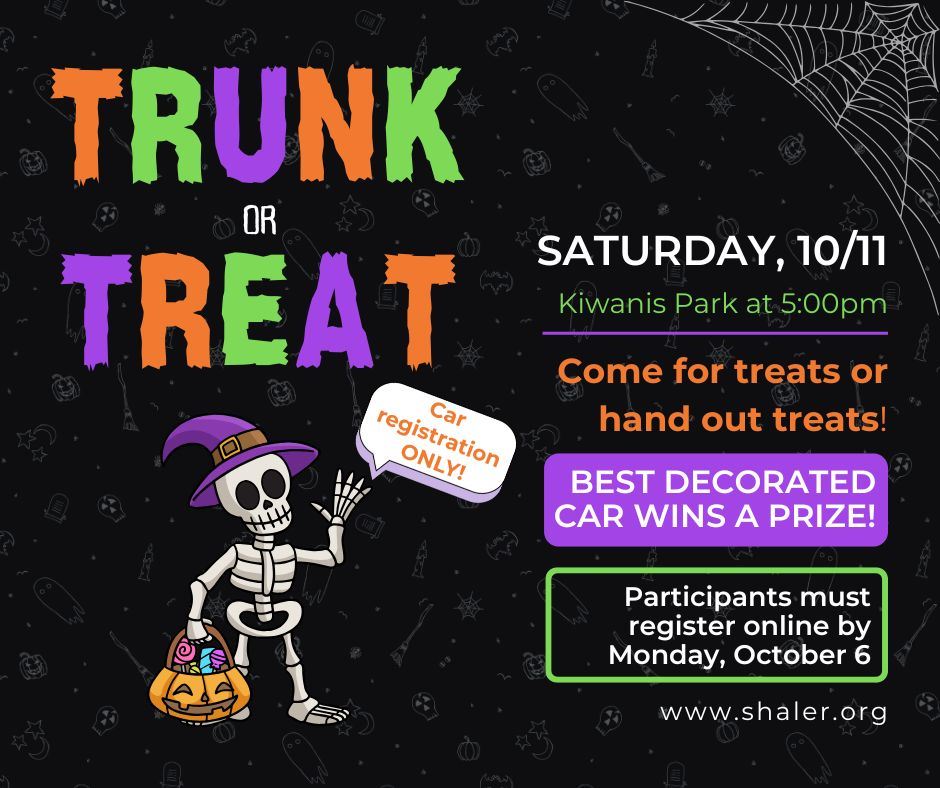 Trunk or Treat Car Registration ONLY