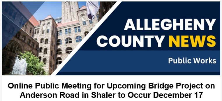 County Meeting - Bridge Project on Anderson