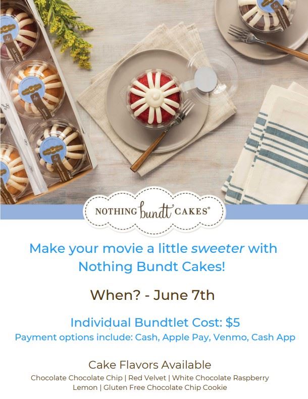 Movie in the Park - June 7 Nothing Bundt Cakes